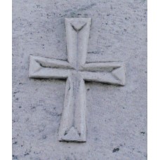 Christian cross on marble stone